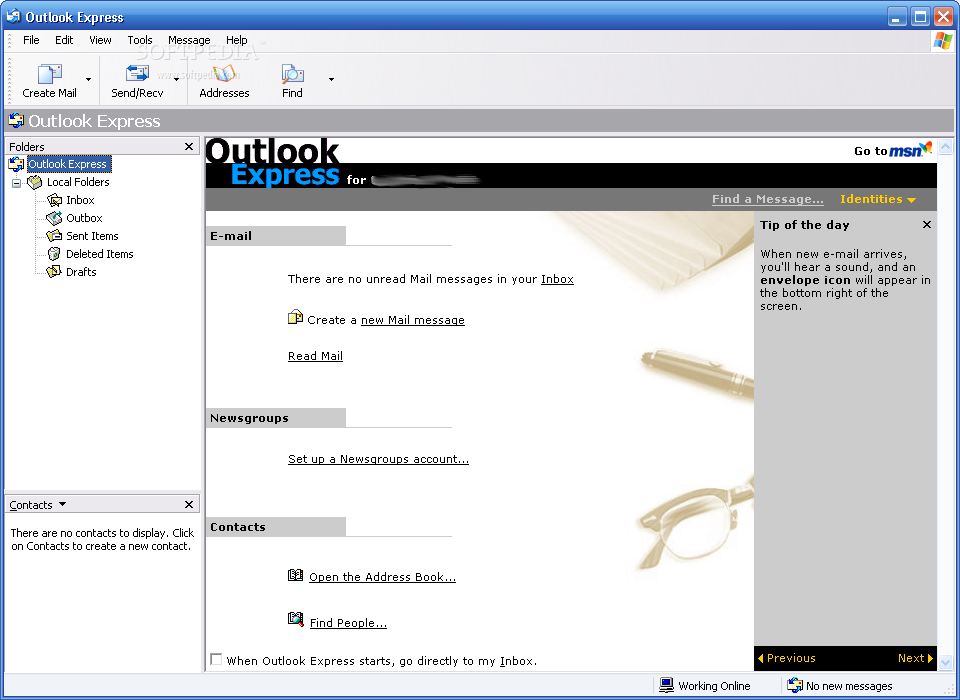Outlook express para windows xp download